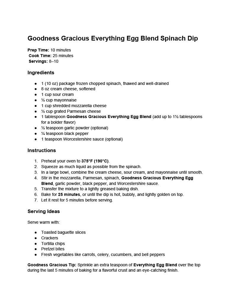 Goodness Gracious Flavor Secrets