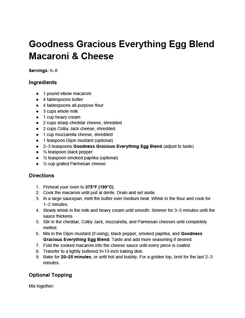 Goodness Gracious Flavor Secrets
