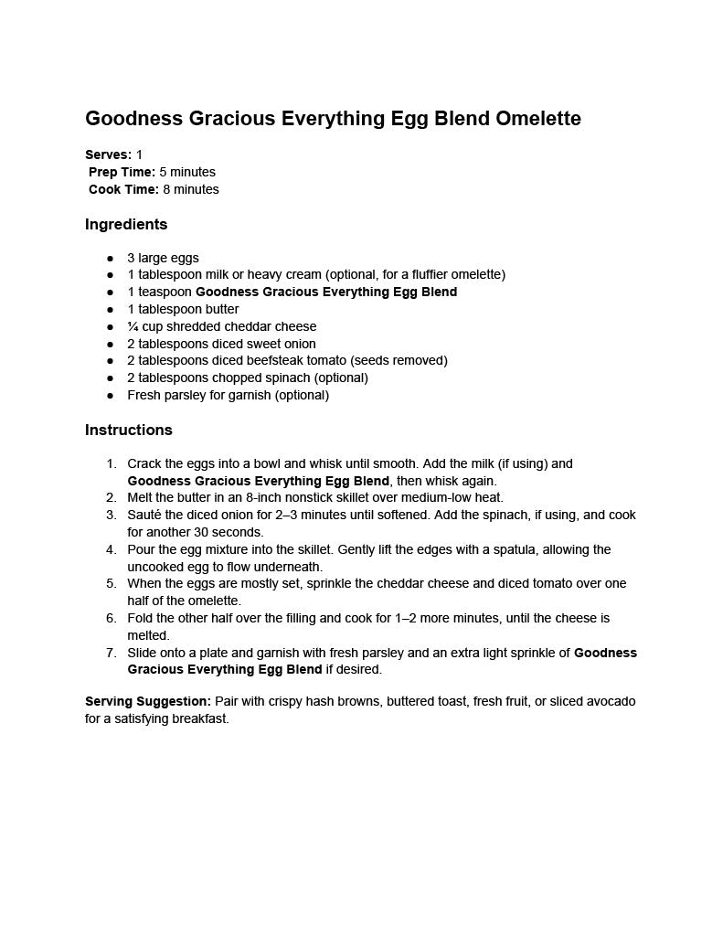 Goodness Gracious Flavor Secrets