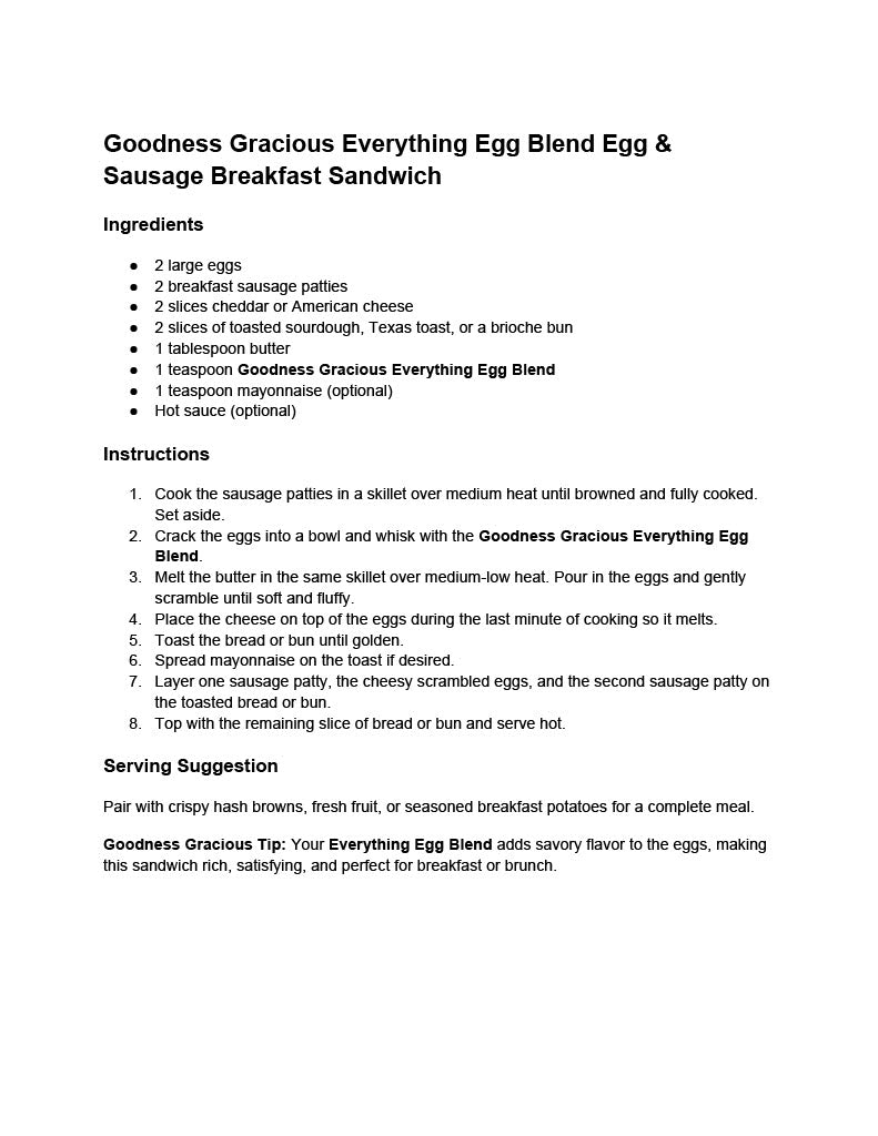 Goodness Gracious Flavor Secrets
