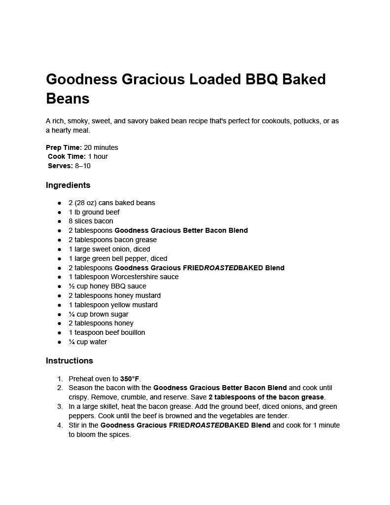 Goodness Gracious Flavor Secrets