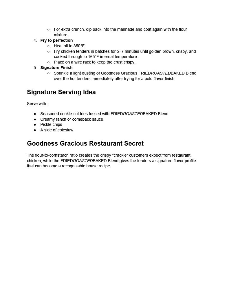 Goodness Gracious Flavor Secrets