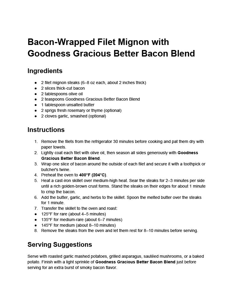 Goodness Gracious Flavor Secrets